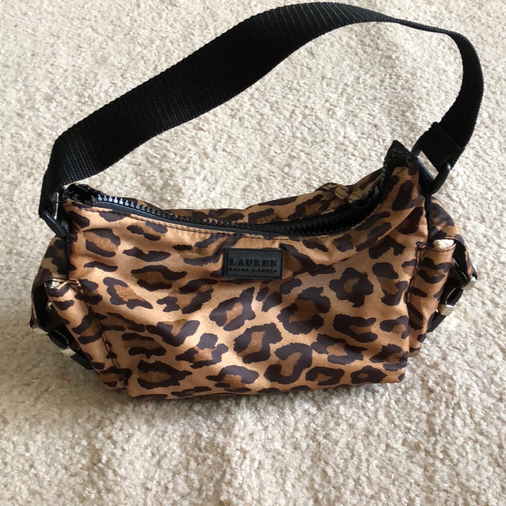 Cheetah print small hobo